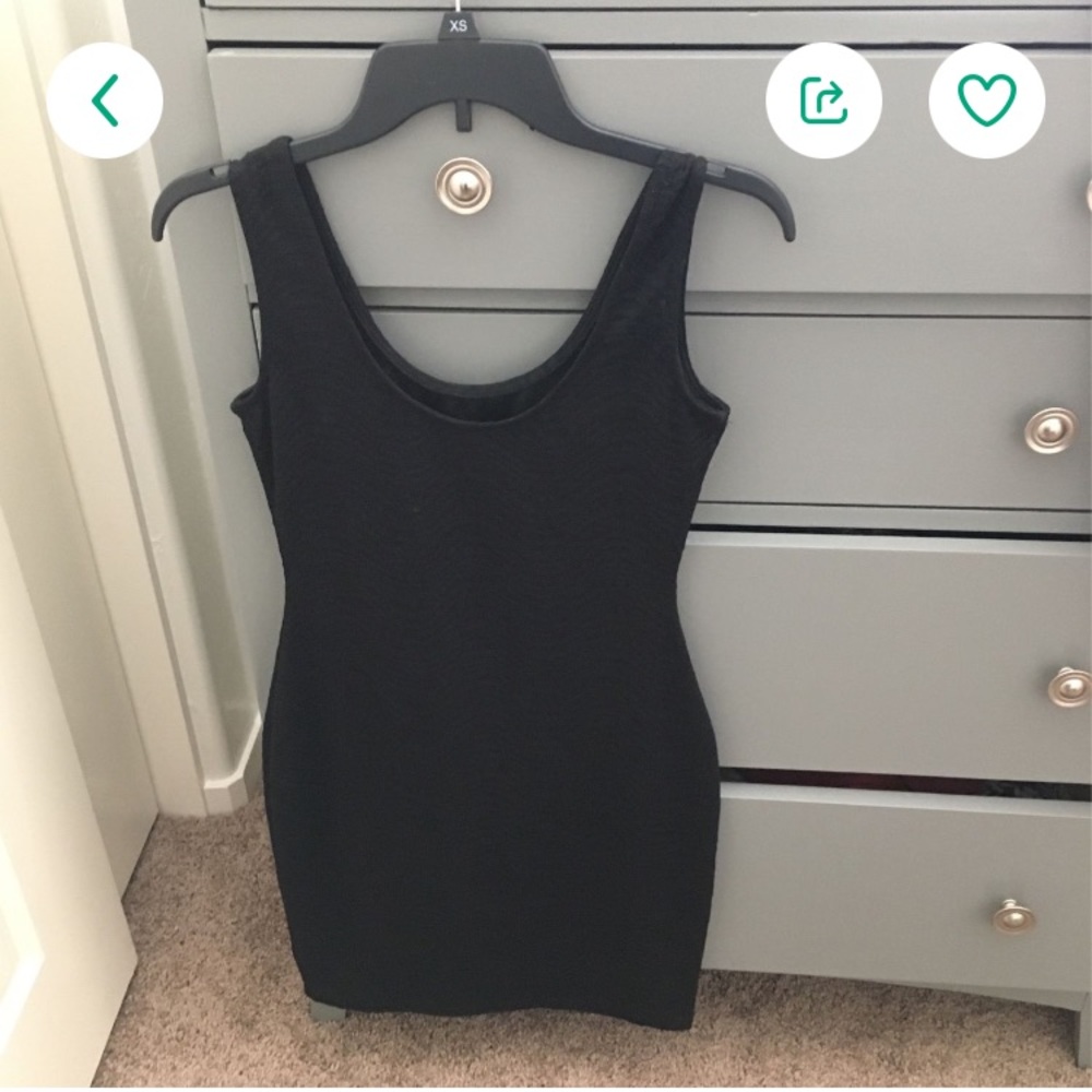 Body con dress small color black
